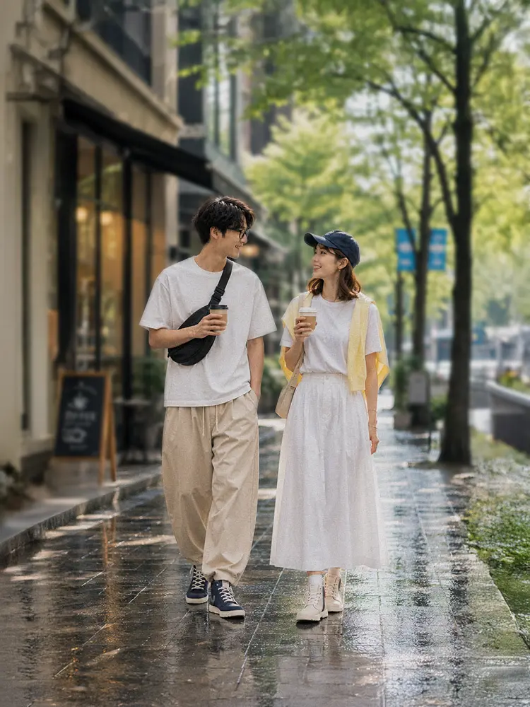 カジュアル防水シューズ